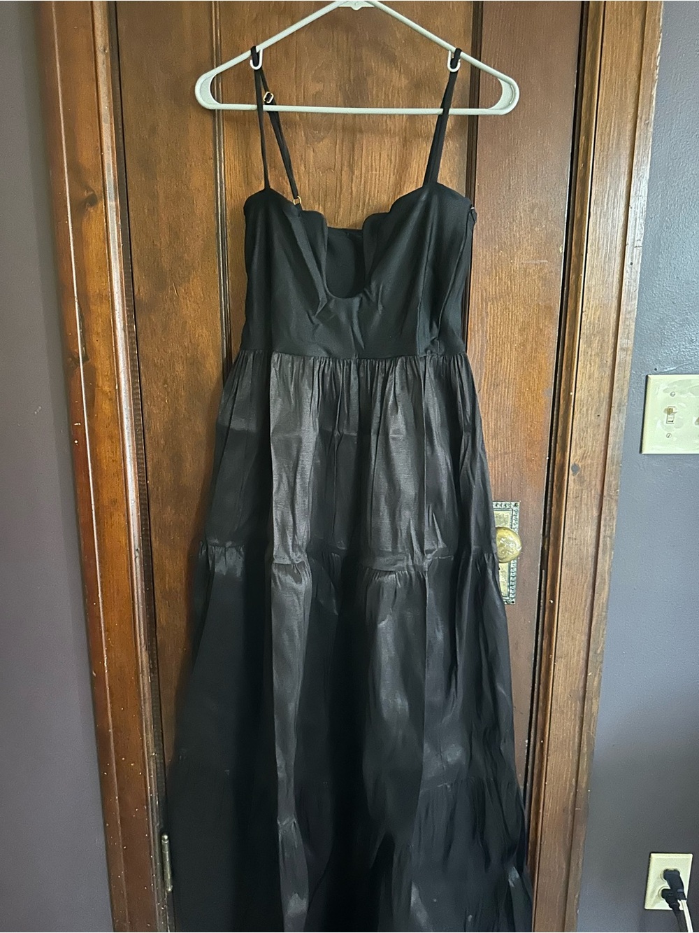 Lediel Black Convertible Tiered Maxi Dress - Picture 2 of 6